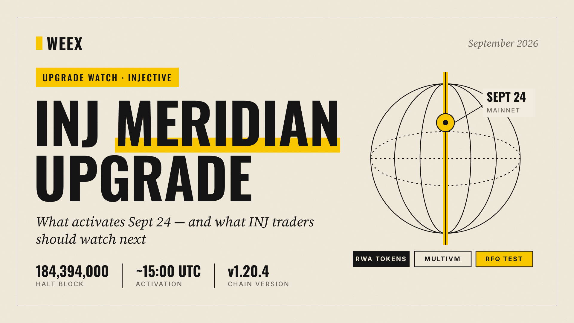 INJ Meridian升级:9月24日将启用什么,以及有哪些值得关注