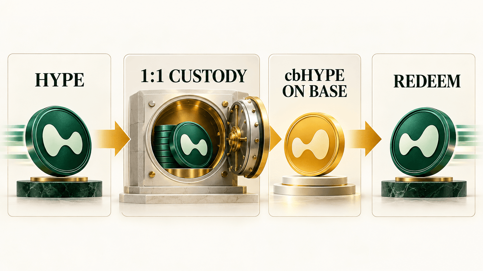 Coinbase Wrapped HYPE mint and redemption process