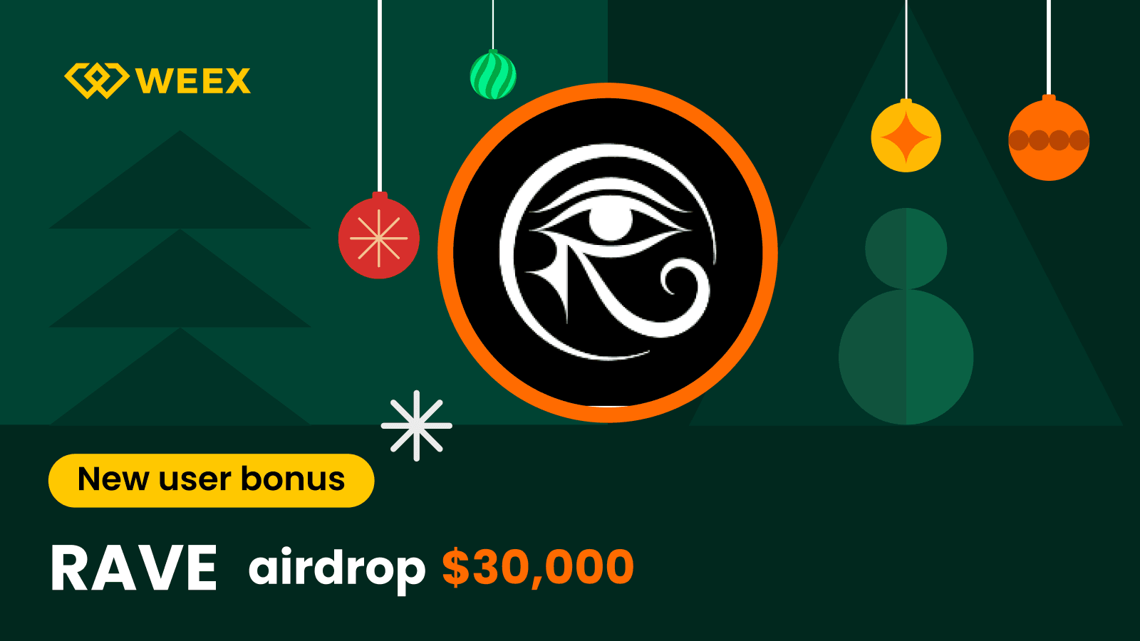 WEEX RAVE 空投 2026：分享 30,000 USDT