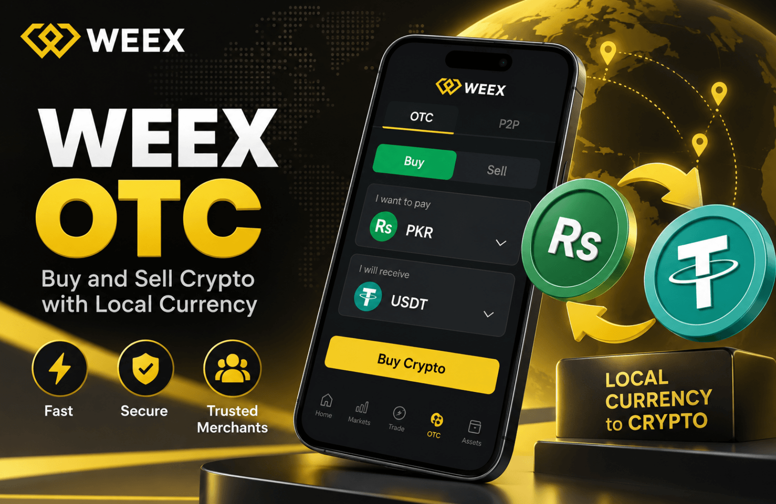 如何在越南使用越南盾通过 WEEX OTC 购买加密货币