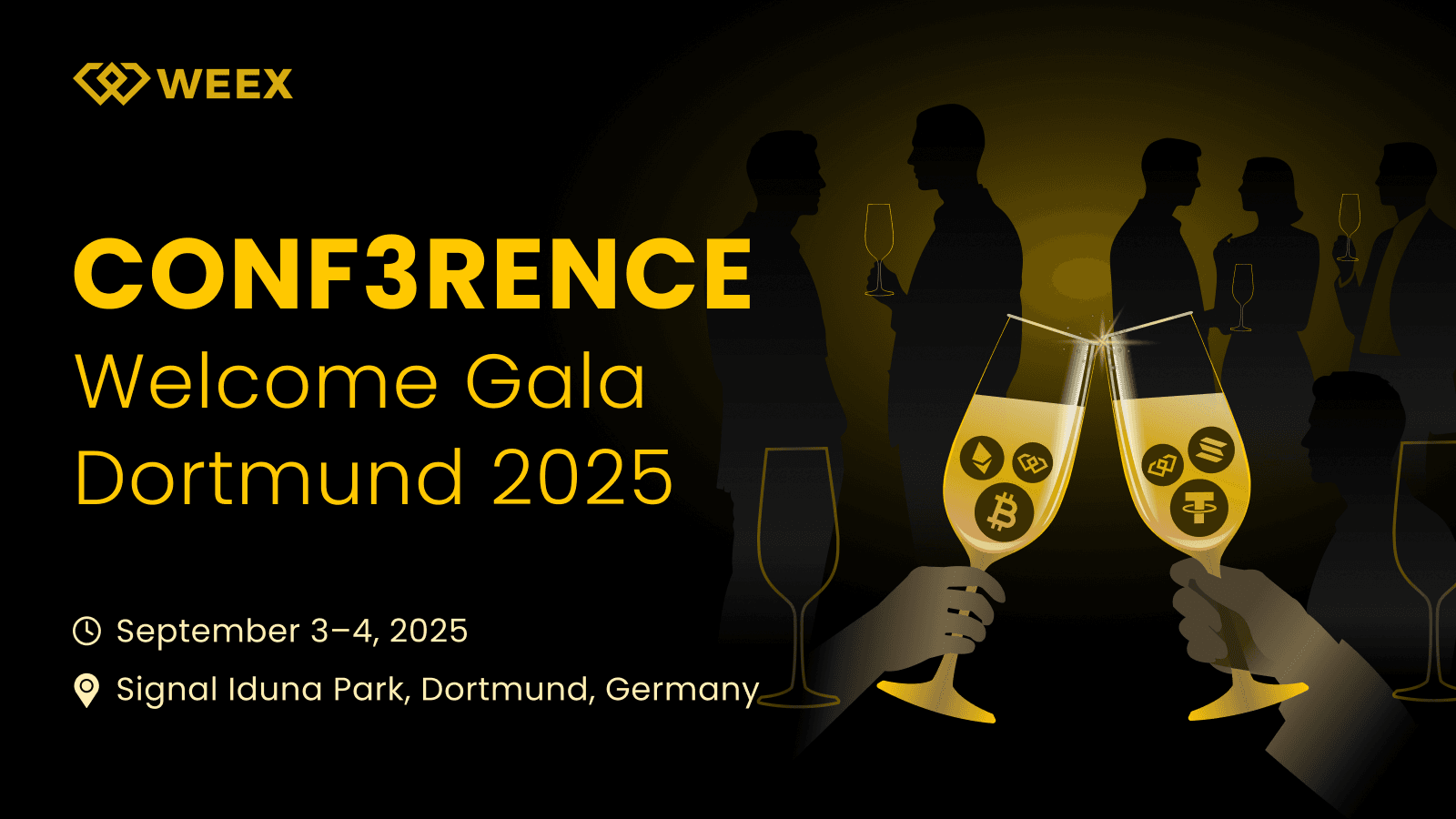 WEEX即将亮相德国多特蒙德CONF3RENCE 2025欢迎晚宴