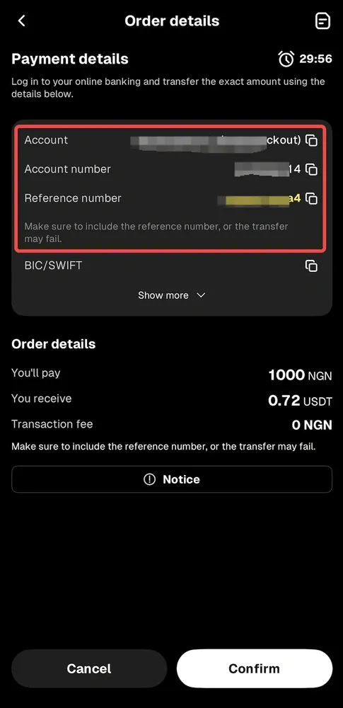如何在 WEEX 应用使用 NGN 购买 USDT 4