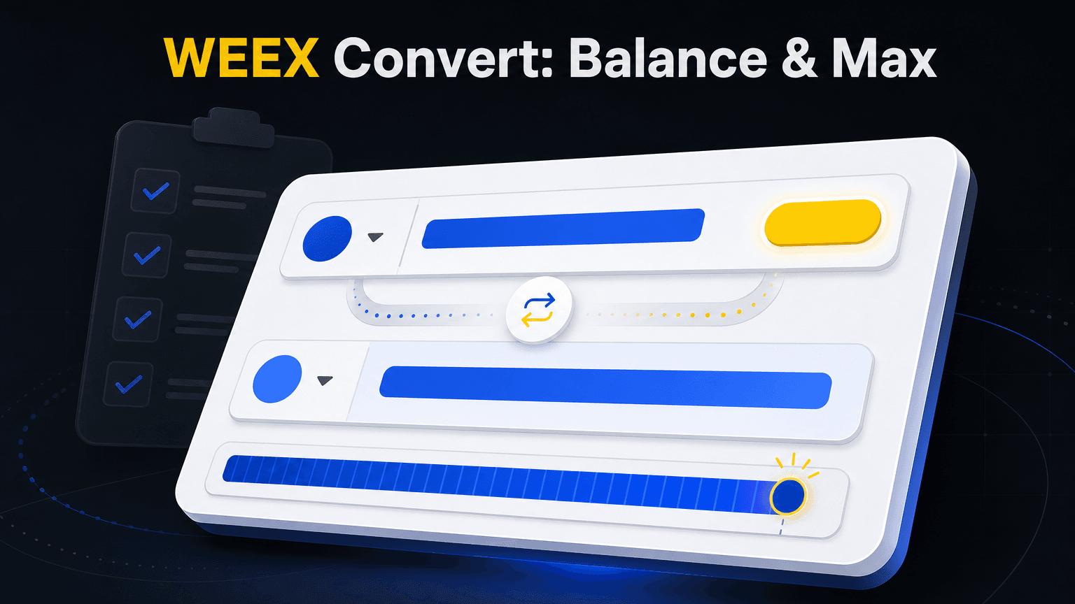 Доступный баланс WEEX Convert: как проверить и использовать кнопку «Макс.»