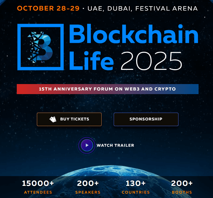 WEEX即将亮相Blockchain Life Dubai 2025