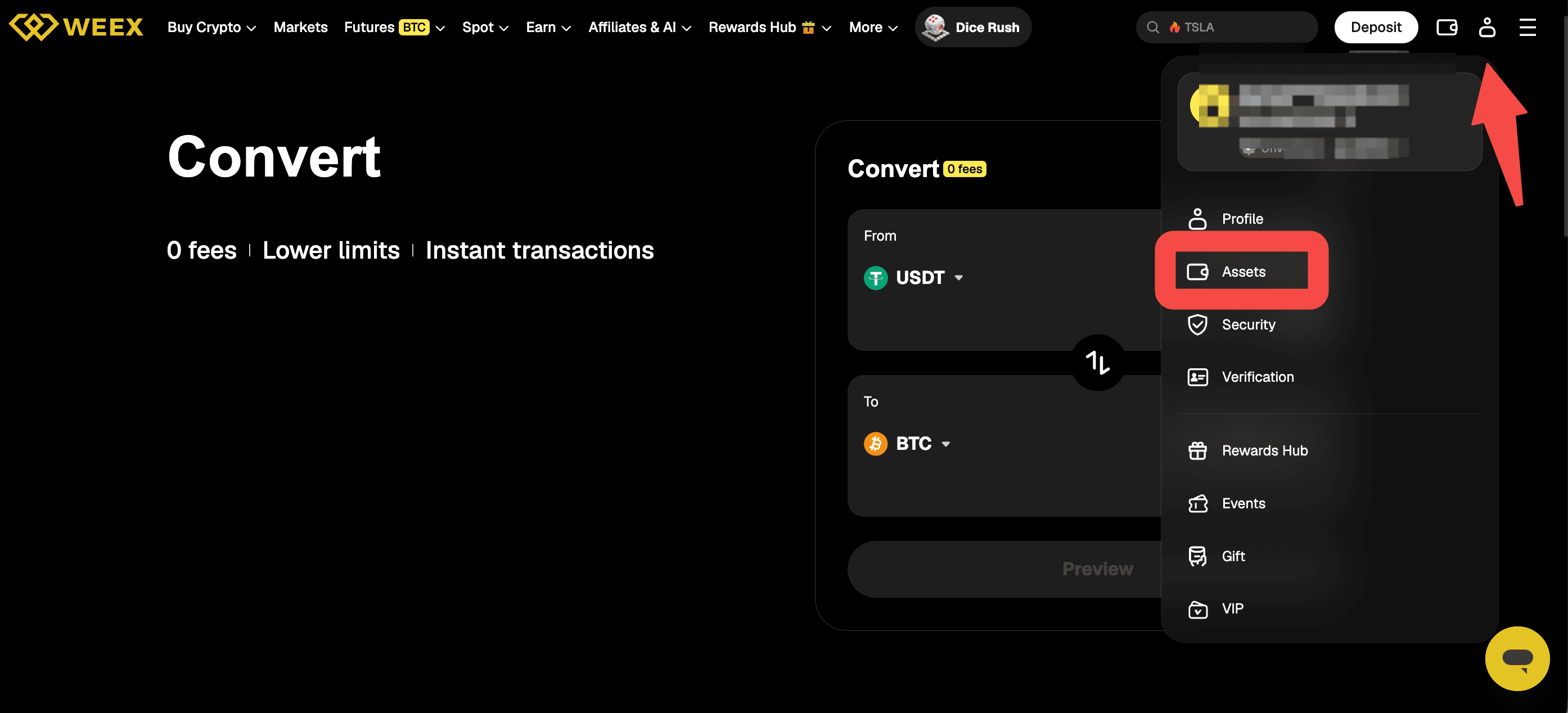 Как проверить историю WEEX Convert: записи о конвертации и спотовые транзакции