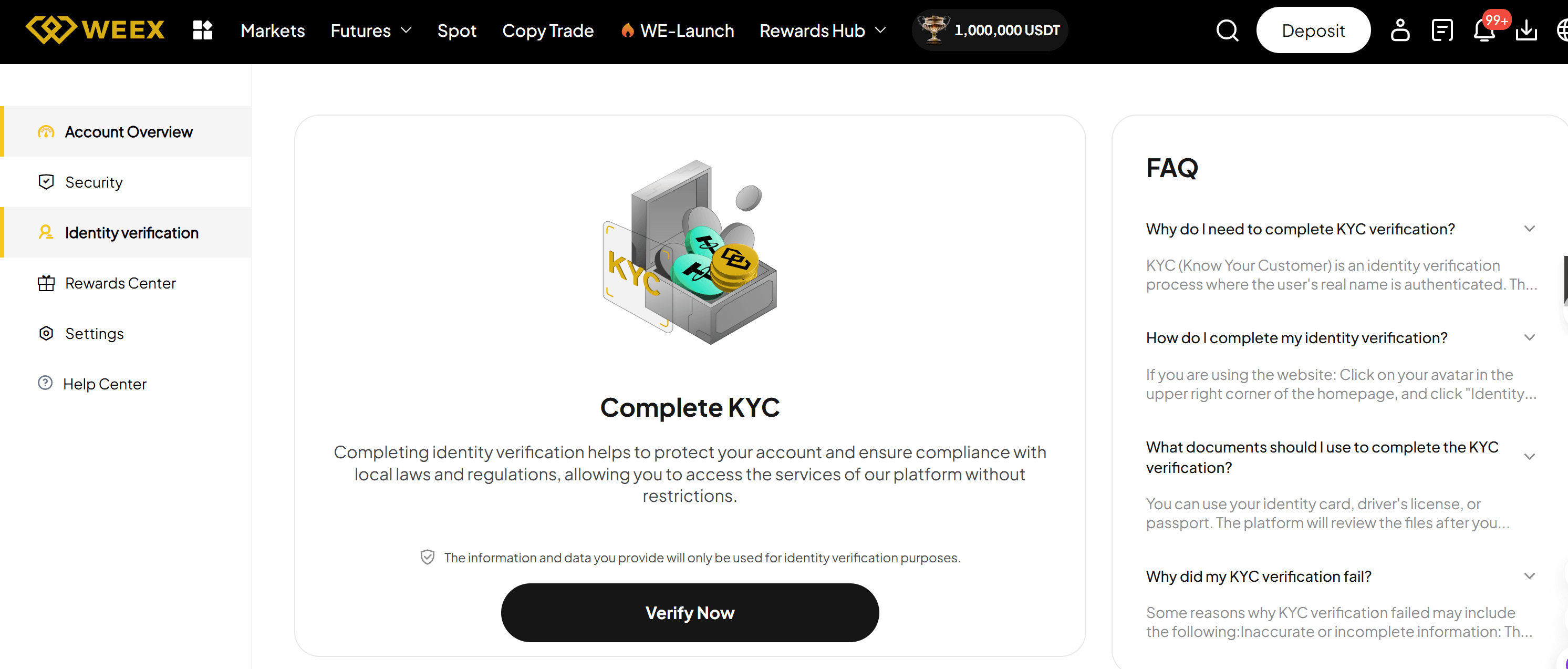 WEEX交易所需要KYC吗?
